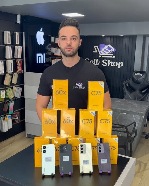 Aparelho real publicado no Instagram da Cell Shop